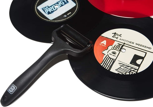 Big Fudge Record Pal Vinyl Roller Cleaner, Black Vinyl Record Cleaner in Gift Pack, Silicone Lint Roller for LP Records
