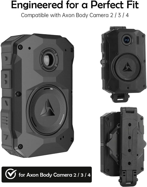 WEIGUZC 2/3/4 Molle Camera Mount Compatible with Axon Taser Body Camera - Lightweight Aluminum Molle Holder