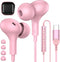 USB C Headphones for iPhone 15 Plus/Pro Max, Samsung S24+ S23 FE S22 S21 Ultra Flip, Magnetic Wired Earbuds Noise