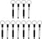 Mikikit Stylus Pen with Keyring, 12 Pcs Stylus Pens for Touch Screens Keychain