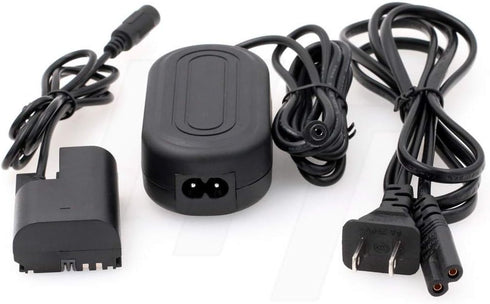 LP-E6 Dummy Battery AC Power Adapter Kit for Canon EOS 5DS, 5D Mark II, 5D mkIII, 6D, 70D, 80D, BMMCC
