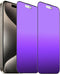 2 PCS Anti-Blue Privacy Matte Tempered Glass for iPhone 15 Pro, Anti-Glare Anti-Spy Screen Protector Film 6.1 inch