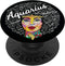 Aquarius Black Queen Birthday Afro Hair Women - Black Girl PopSockets Swappable PopGrip