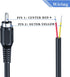 RCA to Speaker Wire, 18AWG 2 Pack 6ft RCA Male Plug Adapter to Bare Cable Open End, UIInosoo Audio Cable - Red and Black