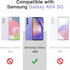 JETech 2 in 1 Case for Samsung Galaxy A54 5G 6.4-Inch with 2-Pack Screen Protector, Tempered Glass Film, Shockproof Bumper Phone Protective Cover Clear Back (Lilac)