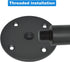 Speaker Mount Adapter with M20 Threading - 4.13"x1", Metal Speaker Stand Top Hat, 105X25mm (2 Packs Black)