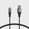 MFi Certified Shield Silver&Black Lightning Cable, 3 Ft, Reinforced Kevlar Charger for iPhone 12, SE, 11, X, 8, 7, 6,