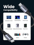 UGREEN 240W USB C to USB C Cable, 6.6FT Fast Charging for iPhone 15 Pro Max, Samsung Galaxy S24/S23, MacBook Pro/Air.