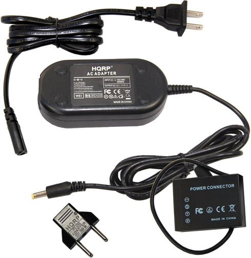 HQRP AC Power Adapter Kit Compatible with Fujifilm X-E2 X-E3 X-E2S X-Pro2 X-T10 X-T2 X-T3 X-T20 + Euro Plug Adapter
