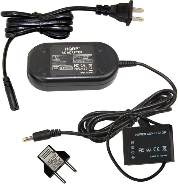 HQRP AC Power Adapter Kit Compatible with Fujifilm X-E2 X-E3 X-E2S X-Pro2 X-T10 X-T2 X-T3 X-T20 + Euro Plug Adapter