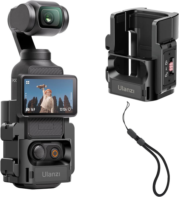 ULANZI PK-06 Expansion Adapter for DJI Osmo Pocket 3 - Aluminum Protective Cage with Mounting Options