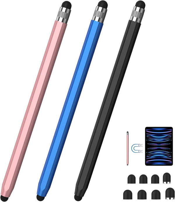 Stylus Pens for Touch Screens, 2-in-1 Magnetic Stylus Pen, High Precision for iPad, iPhone, Samsung Tablets
