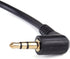 beler 0.4ft 10cm Right Angle 3.5mm Male to Male Aux Audio Cable