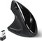 Perixx PERIMICE-713L Wireless Ergonomic Vertical Mouse, Left Handed, 6 Buttons, 3 Level DPI, Black, Medium