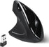 Perixx PERIMICE-713L Wireless Ergonomic Vertical Mouse, Left Handed, 6 Buttons, 3 Level DPI, Black, Medium