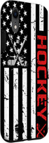 Red American Flag iPhone XR Case - Perfect Gift for Hockey Lovers! Durable Protection for Your Phone.
