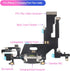 iPhone 11 Dock Connector Charging Port Flex Cable Replacement with Tools (Black) for USB Charger Dock Board