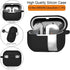 Olytop Soft Silicone Case Cover for Samsung Galaxy Buds 3 Pro & Buds 3 with Cleaner Kit, Keychain, Black