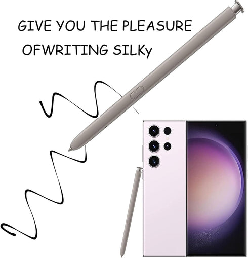 Galaxy S24 Ultra S Pen with Bluetooth, 4,096 Pressure Levels Replacement for Samsung Galaxy S24 Ultra (Light Gray)