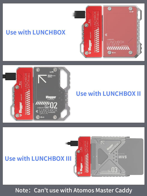 MUNYEAH 3.1, 2.5-inch SSD Card Reader, SATA to Type-C USB Compatible with Lunchbox SATA Drives, Aluminum Case