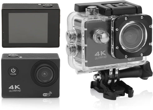 Sanpyl 4K 30FPS 16MP Action Camera, Ultra HD 30M Underwater Sports Camera with