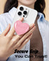 Svanove 3D Heart Adhesive Phone Grip Holder, Cute Collapsible Glass Stick Phone Grip Stand Expanding Kickstand