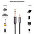 2pack 1/8 1/4 Cable,6.35mm 1/4" 3.5mm 1/8" 10Ft(3m) Smithok to Stereo Audio Male to Male TRS Bidirectional Stereo Audio