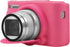 Canboc Rosered Silicone Case for Canon PowerShot SX740 SX730 Digital Camera, Soft Cover with Detachable Lens