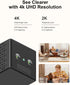 HIGSEEU 4K Wireless Security Camera, WiFi Indoor Camera, Cameras for Home Security, Baby Monitor, Nanny Cam with Night