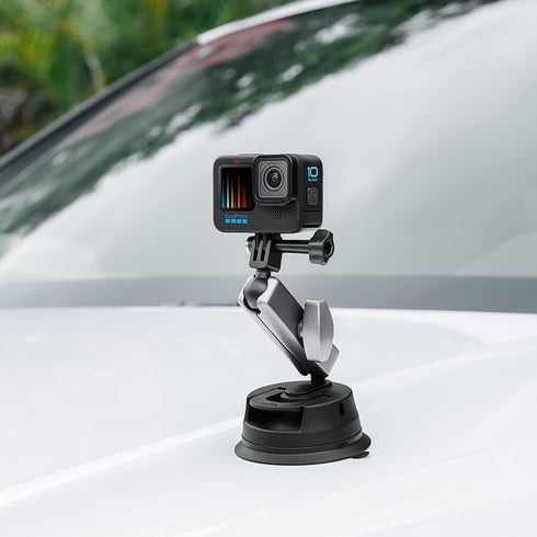 Suptig Suction Cup Mount for Phone, Universal Car Windshield Dashboard Mount for iPhone, Gopro, Canon, Nikon, Sony