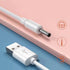 Kaeltsyn 3.5x1.35mm 5V Multi Purpose USB to Charging Cord Power Adapter Cable Line Multiple Length for Table Lamp