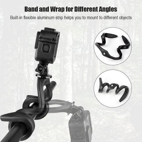 U Flex Mount Stroller Phone Holder, Selfie Stick Gooseneck Mount for Treadmill, Bike, Shopping Cart, Boat, Action