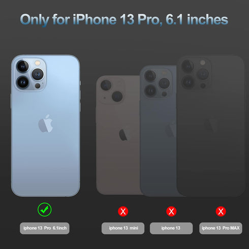 BALLISTIC Protective Case for iPhone 13 Pro (ONLY) - Shockproof with Camera Lens Protector, 6.1 inch 2021, Blue