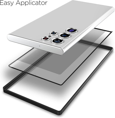 magglass Blue Light Blocking Tempered Glass Screen Protector for Samsung Galaxy S22 Ultra (3D) Curved Edge