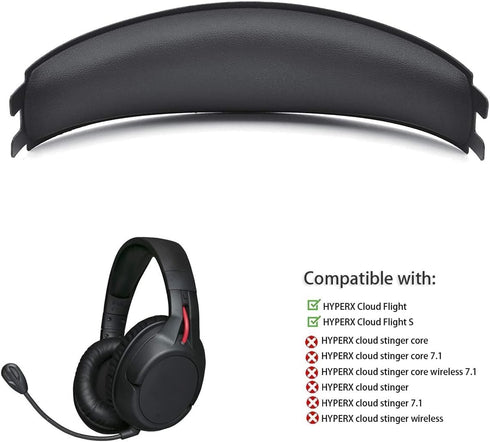 Flight Headband Replacement Pads Cushions Compatible with Hyperx Cloud Flight, Cloud Flights Wireless Headphones