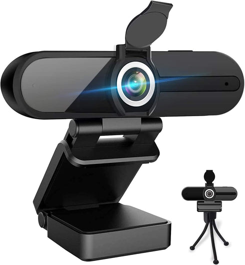 ZIQIAN 4K Webcam, HD Webcam 8MP- Laptop PC Desktop Computer Web Camera with