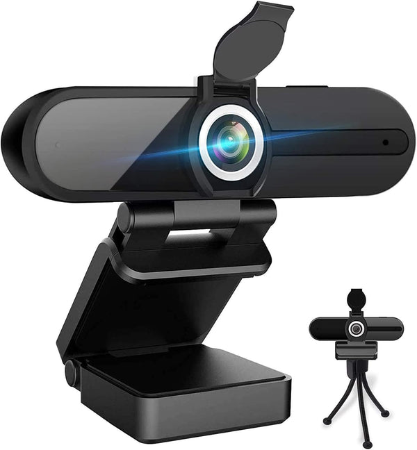 ZIQIAN 4K Webcam, HD Webcam 8MP- Laptop PC Desktop Computer Web Camera with