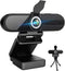 ZIQIAN 4K Webcam, HD Webcam 8MP- Laptop PC Desktop Computer Web Camera with