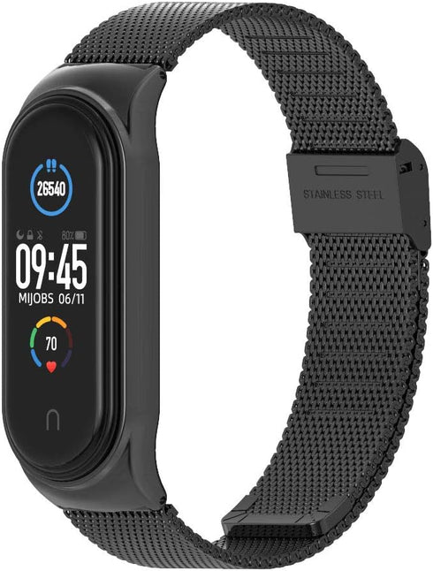 MIJOBS Strap for Xiaomi Mi Band 5/6/7, Breathable Replacement Wristband for Band 4/Mi Band 3 Smartwatch
