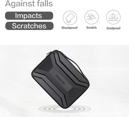 MOSISO 13-13.3 inch Laptop Sleeve with Handle, Waterproof Shockproof EVA Computer Bag for MacBook Air/Pro 13.3, Dell
