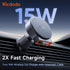 mcdodo 15W MagSafe Car Mount Charger with Type-C Extendable Cable, Wireless Magnetic Phone Holder for Automobile Vent