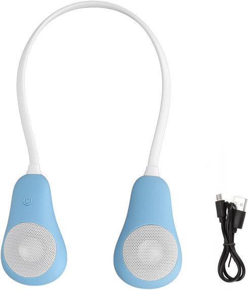 Neckband Bluetooth Speaker, Hands-Free Wireless Wearable Speaker for Home and Outdoor (Blue)