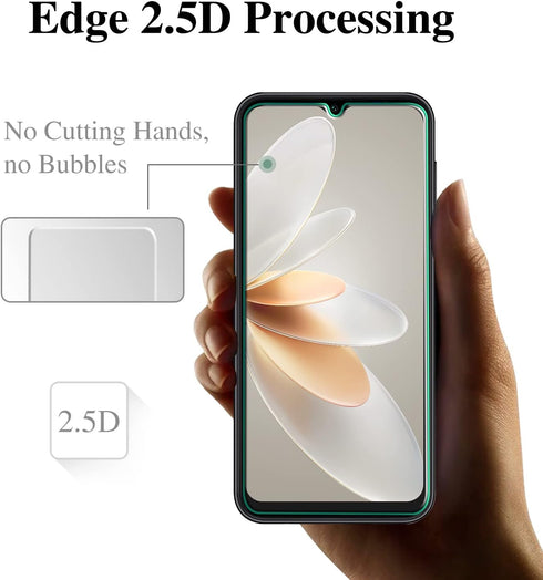 Pokolan Tempered Glass Screen Protector for Samsung Galaxy A14 5G - 3-Pack, 9H Hardness, Bubble Free, Easy Install, HD