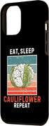 Retro Eat, Sleep Cauliflower Repeat Cauliflower 15 iPhone Plus Retro Eat, Sleep Cauliflower Repeat Vintage Cauliflower