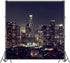 Laeacco 8x8FT City Backdrop Modern City Night View Photography Backdrops Urban Cityscape Lights Skyline Kids Baby