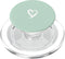 White Minimalist Green PopSockets PopGrip Heart for MagSafe