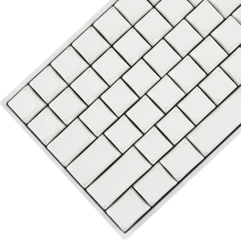 YMDK 124 Key White Blank ZDA XDA V2 PBT Keycaps for MX Keyboard 104 87 61 Melody 96 KBD75 ID80 GK64 SP84