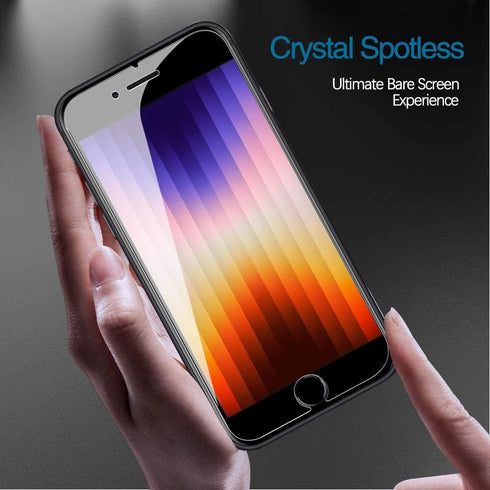 Fotbor Privacy Screen Protector for iPhone SE 2020/2022, 2-Pack Tempered Glass Anti Spy, 4.7-Inch