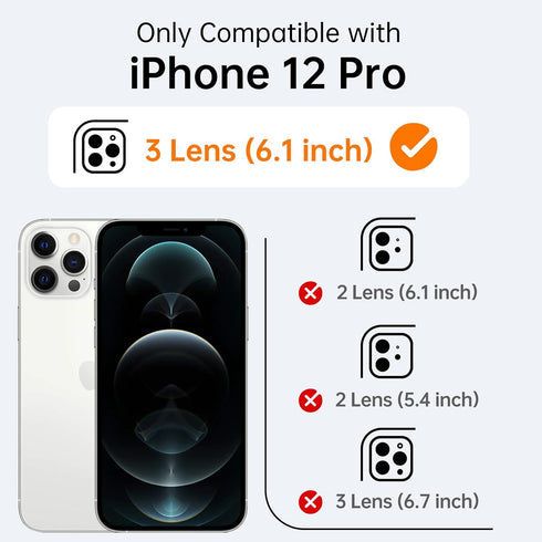 iPhone 12 Pro Case - Black Liquid Silicone Shockproof, Enhanced Camera Protection, Soft Microfiber Lining, 6.1" for All.
