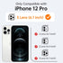 iPhone 12 Pro Case - Black Liquid Silicone Shockproof, Enhanced Camera Protection, Soft Microfiber Lining, 6.1" for All.